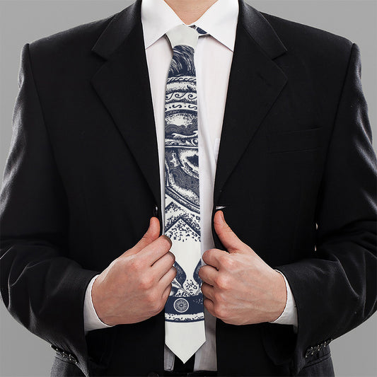 Ancient Spartan Print Necktie