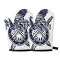Ancient Spartan Print Oven Mitts