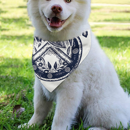 Ancient Spartan Print Over The Collar Dog Bandana