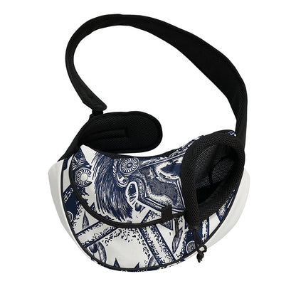 Ancient Spartan Print Pet Sling Carrier
