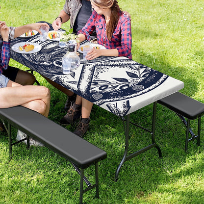 Ancient Spartan Print Picnic Table Cover