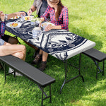 Ancient Spartan Print Picnic Table Cover