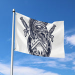 Ancient Spartan Print Polyester Flag