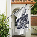 Ancient Spartan Print Polyester Flag