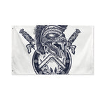 Ancient Spartan Print Polyester Flag