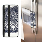 Ancient Spartan Print Refrigerator Handle Covers