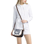 Ancient Spartan Print Saddle Bag