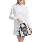 Ancient Spartan Print Shoulder Handbag