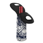 Ancient Spartan Print Single Neoprene Wine Tote