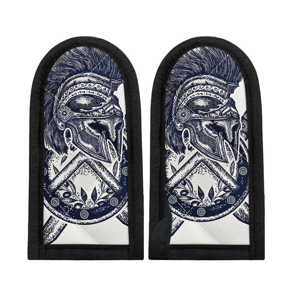 Ancient Spartan Print Skillet Handle Cover