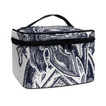 Ancient Spartan Print Travel Makeup Bag