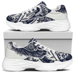 Ancient Spartan Print White Chunky Shoes