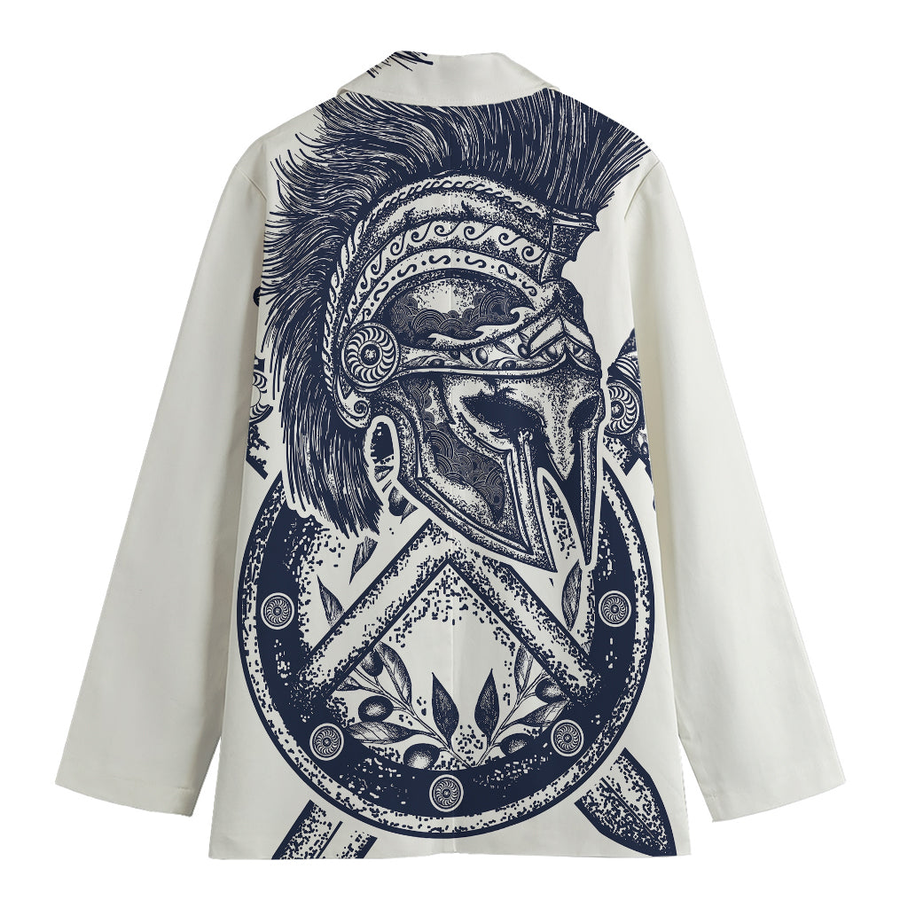 Ancient Spartan Print Women's Blazer