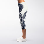Ancient Spartan Print Women's Capri Leggings