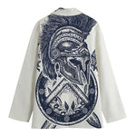Ancient Spartan Print Women's Cotton Blazer