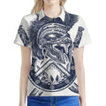 Ancient Spartan Print Women's Polo Shirt