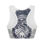 Ancient Spartan Print Women's Sports Bra