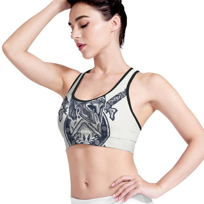 Ancient Spartan Print Women's Sports Bra