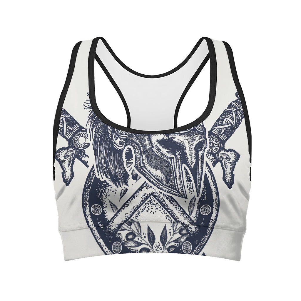 Ancient Spartan Print Women's Sports Bra