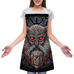 Ancient Viking Norse God Odin Print Adjustable Apron