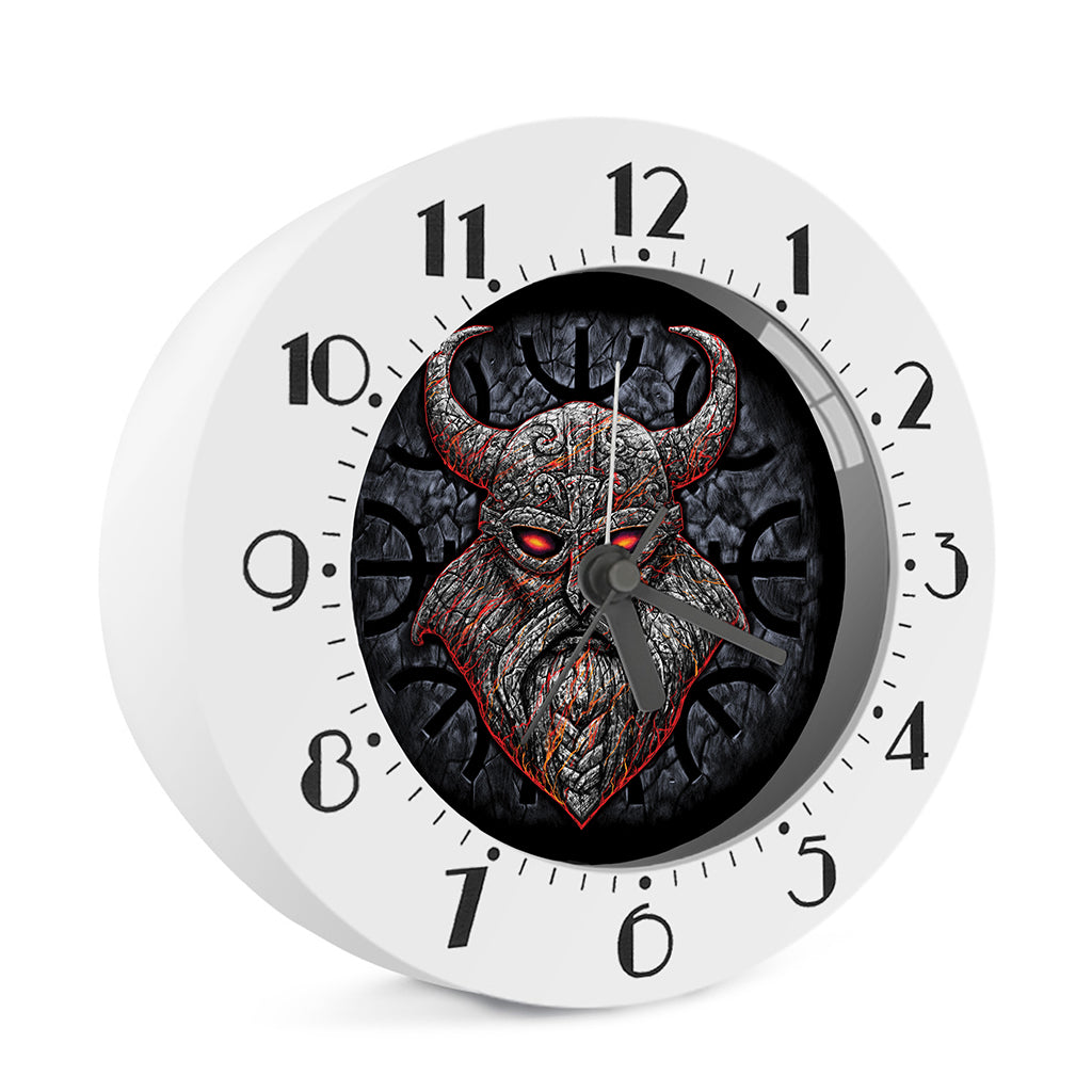 Ancient Viking Norse God Odin Print Alarm Clock