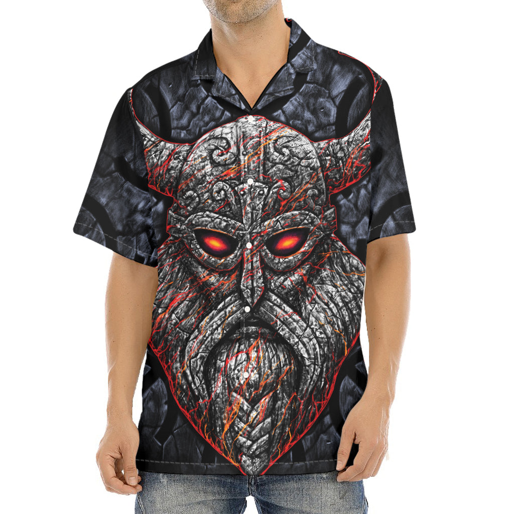 Ancient Viking Norse God Odin Print Aloha Shirt