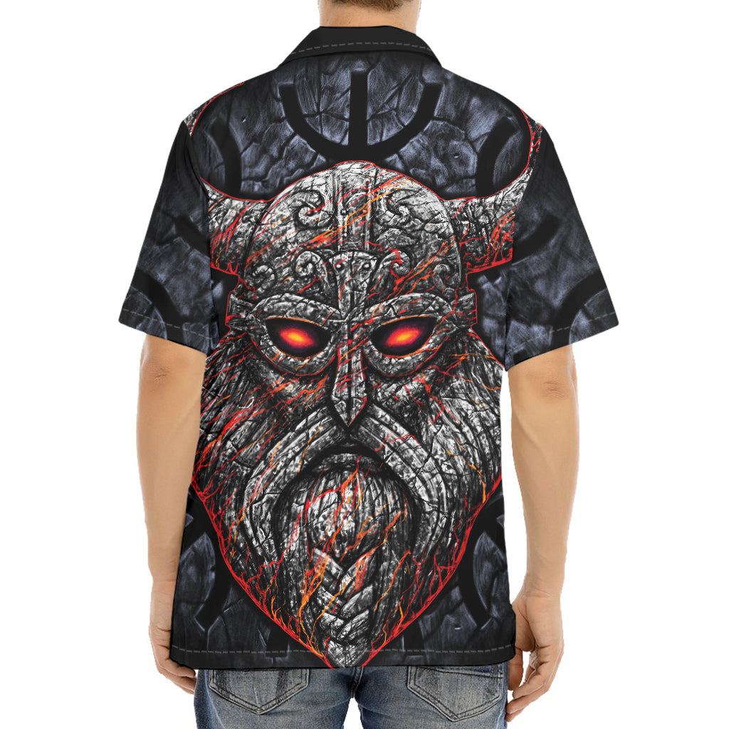 Ancient Viking Norse God Odin Print Aloha Shirt
