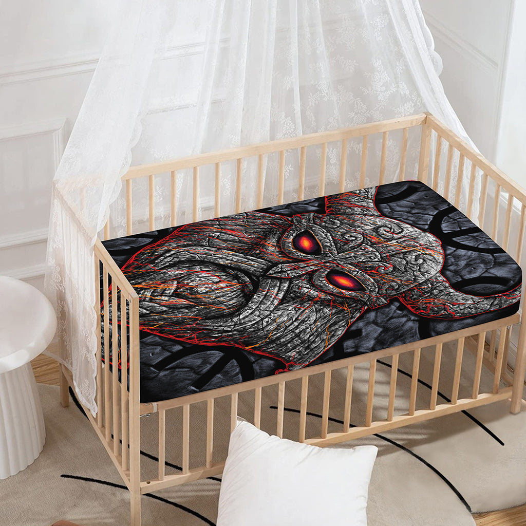 Ancient Viking Norse God Odin Print Baby Crib Sheet