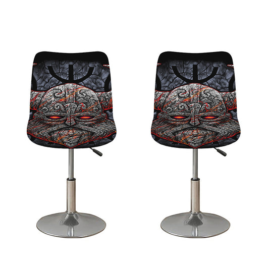 Ancient Viking Norse God Odin Print Bar Stool Covers