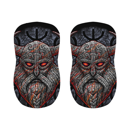 Ancient Viking Norse God Odin Print Bar Stool Covers