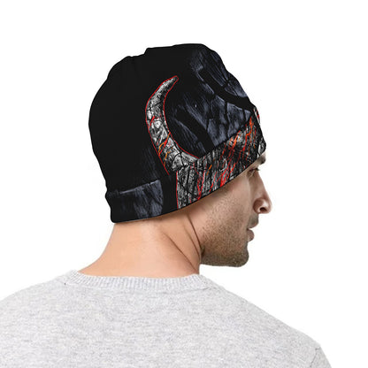 Ancient Viking Norse God Odin Print Beanie