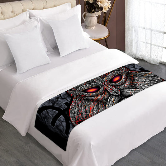 Ancient Viking Norse God Odin Print Bed Runner