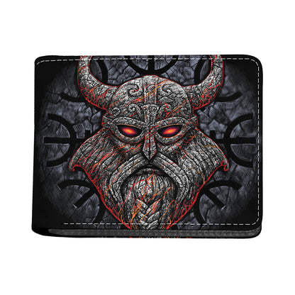 Ancient Viking Norse God Odin Print Bifold Wallet