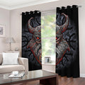 Ancient Viking Norse God Odin Print Dimout Grommet Curtains