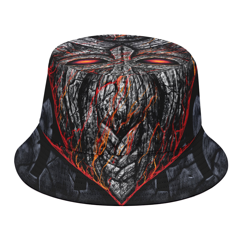 Ancient Viking Norse God Odin Print Bucket Hat