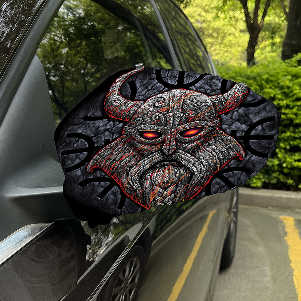 Ancient Viking Norse God Odin Print Car Side Mirror Covers