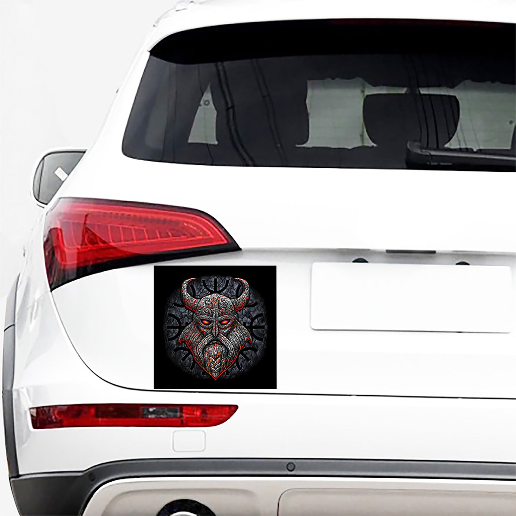 Ancient Viking Norse God Odin Print Car Sticker