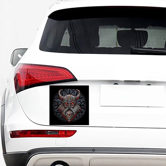 Ancient Viking Norse God Odin Print Car Sticker