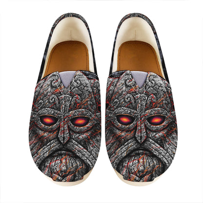 Ancient Viking Norse God Odin Print Casual Shoes