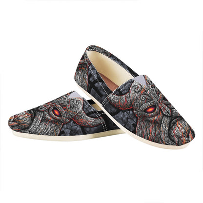Ancient Viking Norse God Odin Print Casual Shoes