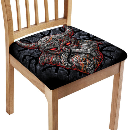 Ancient Viking Norse God Odin Print Chair Cushion Cover