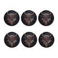 Ancient Viking Norse God Odin Print Coaster Set