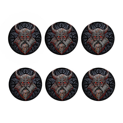 Ancient Viking Norse God Odin Print Coaster Set