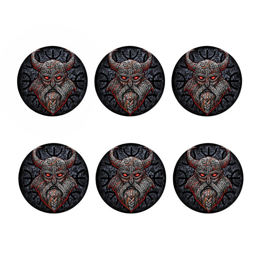 Ancient Viking Norse God Odin Print Coaster Set