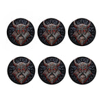 Ancient Viking Norse God Odin Print Coaster Set