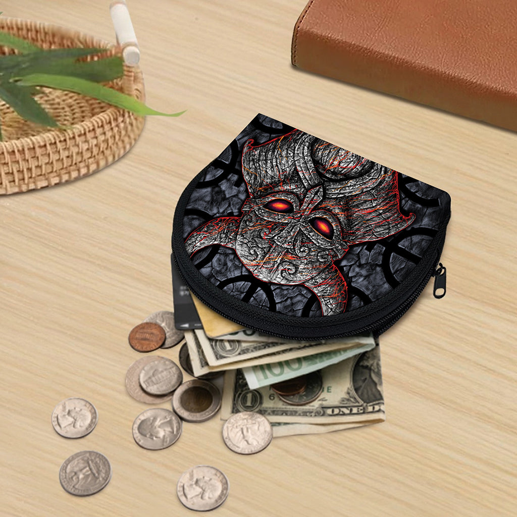Ancient Viking Norse God Odin Print Coin Purse