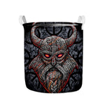 Ancient Viking Norse God Odin Print Collapsible Laundry Basket