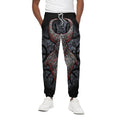 Ancient Viking Norse God Odin Print Cotton Sweatpants
