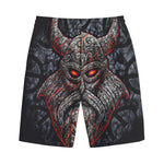 Ancient Viking Norse God Odin Print Cotton Shorts