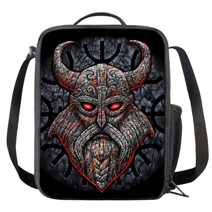 Ancient Viking Norse God Odin Print Crossbody Lunch Bag